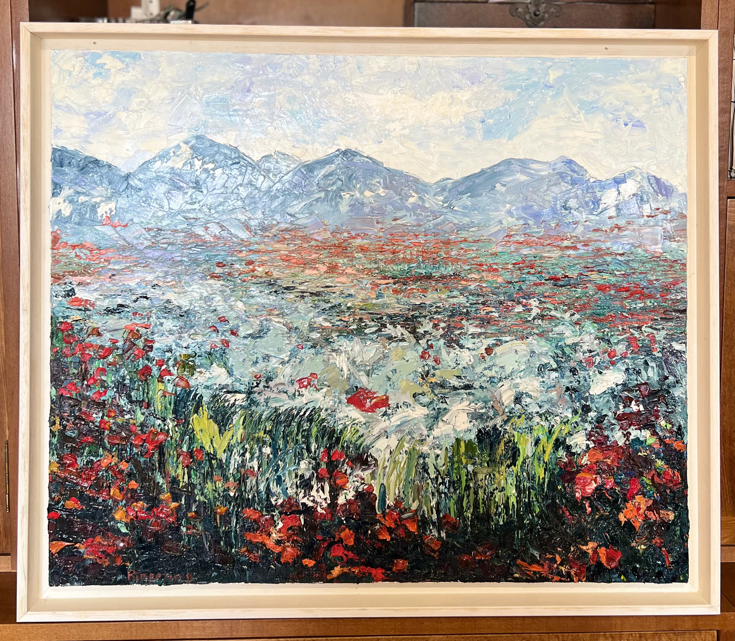 Paisaje de amápolas