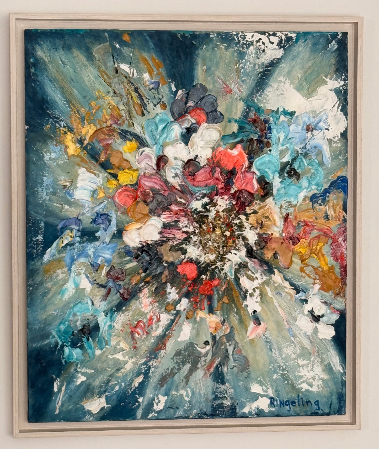 Eclat de colors – Óleo sobre lienzo 65×55 cm, Pam Ringeling